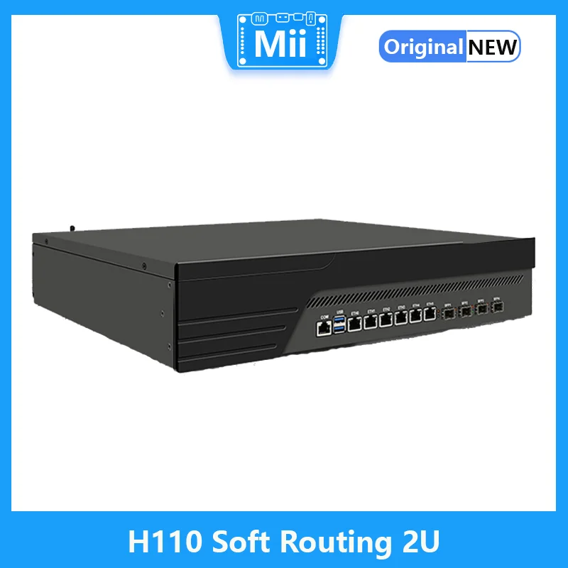 H110 Soft Router Industrial Computer 6 Electricity 4 gigabit i3-6300/I5-6400/i7-7700 1U 2U Beyond R86S
H110 Soft Router Industrial Computer 6 Electricity 4 gigabit i3-6300/I5-6400/i7-7700 1U 2U Beyond R86S