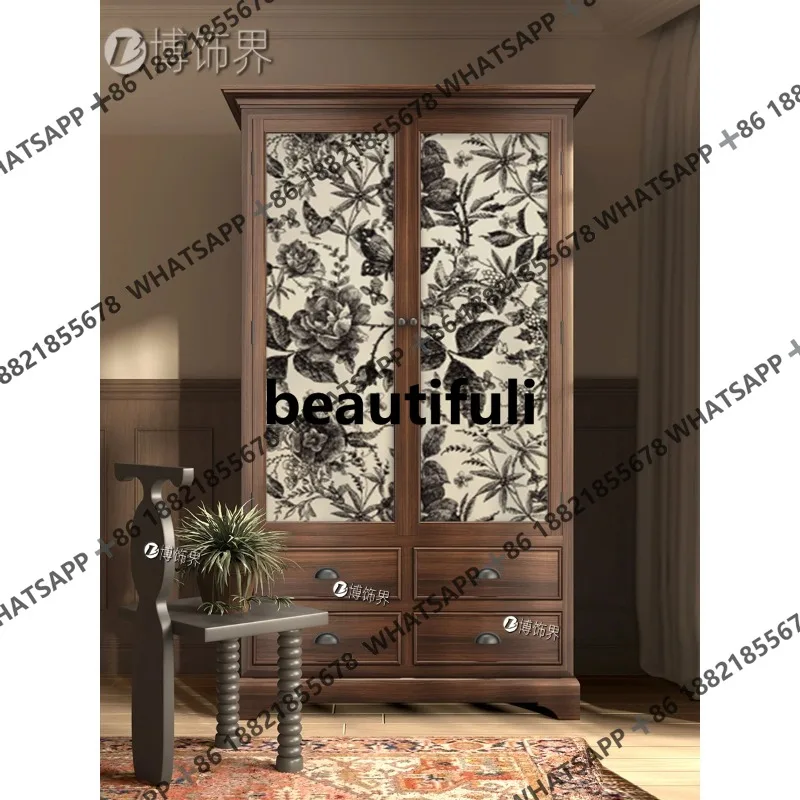 Американский ретро-гардероб, французский домашний шкаф для спальни, европейский, Наньян, средневековый, с двойной дверью, шкаф для хранения из цельного дерева
Американский ретро-гардероб, французский домашний шкаф для спальни, европейский, Наньян, средневековый, с двойной дверью, шкаф для хранения из цельного дерева