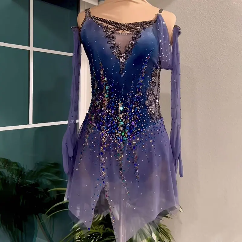 Ice Dance Qingying Figure Skating Performance Skirt Grade Examination Coasten Competition Skirt Customization
Ice Dance Qingying Figure Skating Performance Skirt Grade Examination Coasten Competition Skirt Customization