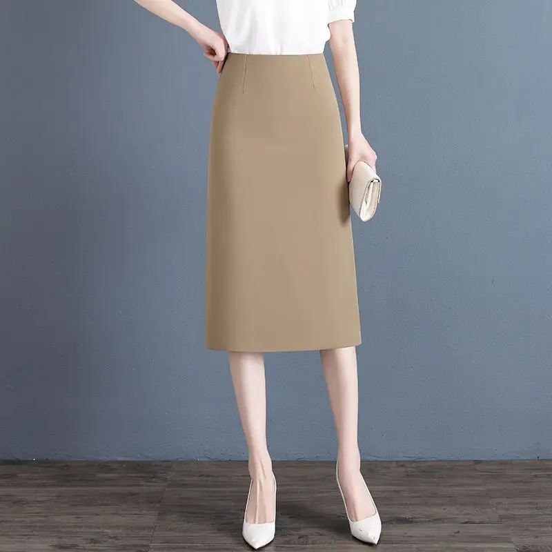 Женская офисная юбка миди 2026 года, новая, однотонная, с завышенной талией, облегающая, элегантная, модная, универсальная
Женская офисная юбка миди 2026 года, новая, однотонная, с завышенной талией, облегающая, элегантная, модная, универсальная