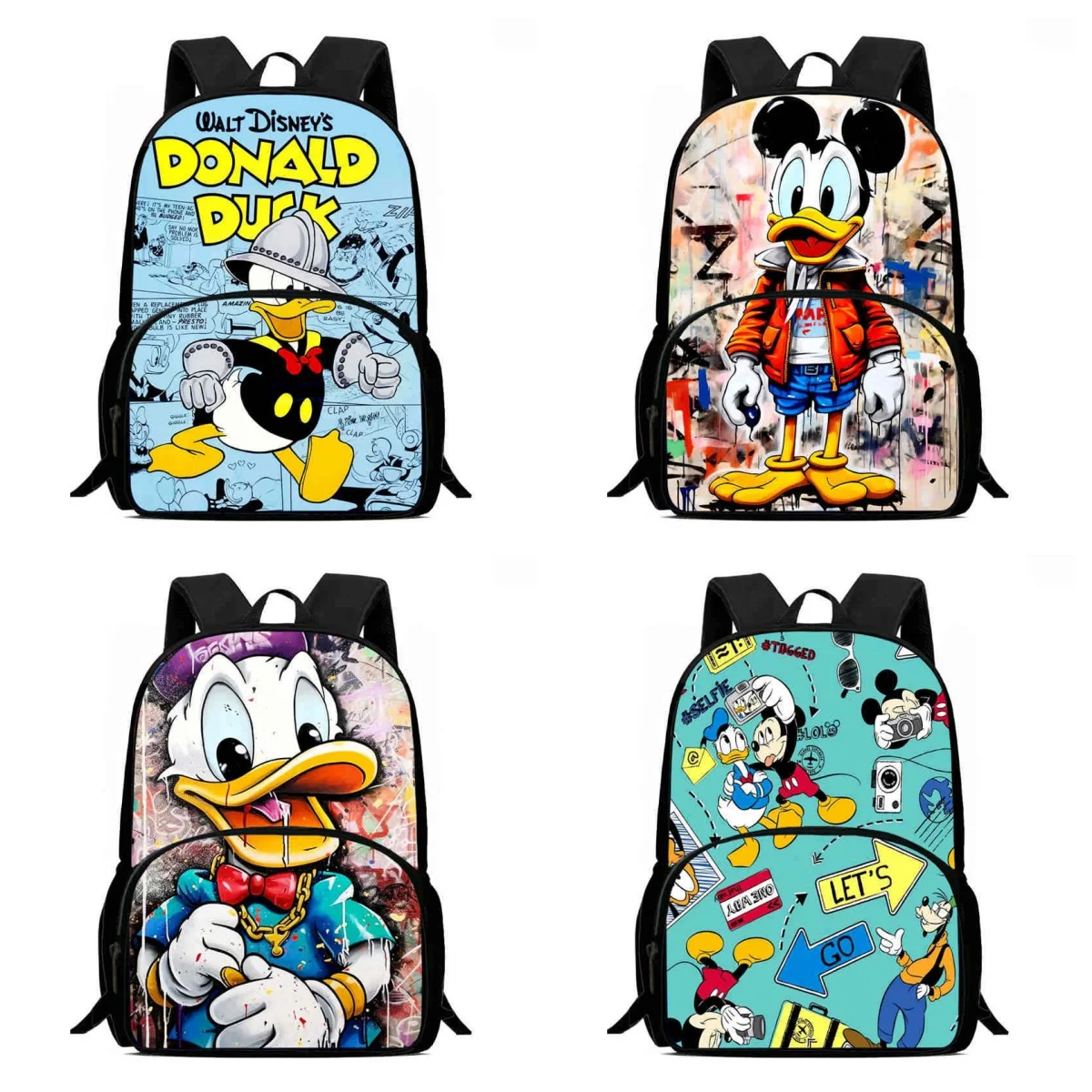 15IN Disney Donald Duck School Backpack with Front Pouch,Cartoon School Bags for Boys Girls,Light Weight Kids Backpack,Best Gift
15IN Disney Donald Duck School Backpack with Front Pouch,Cartoon School Bags for Boys Girls,Light Weight Kids Backpack,Best Gift