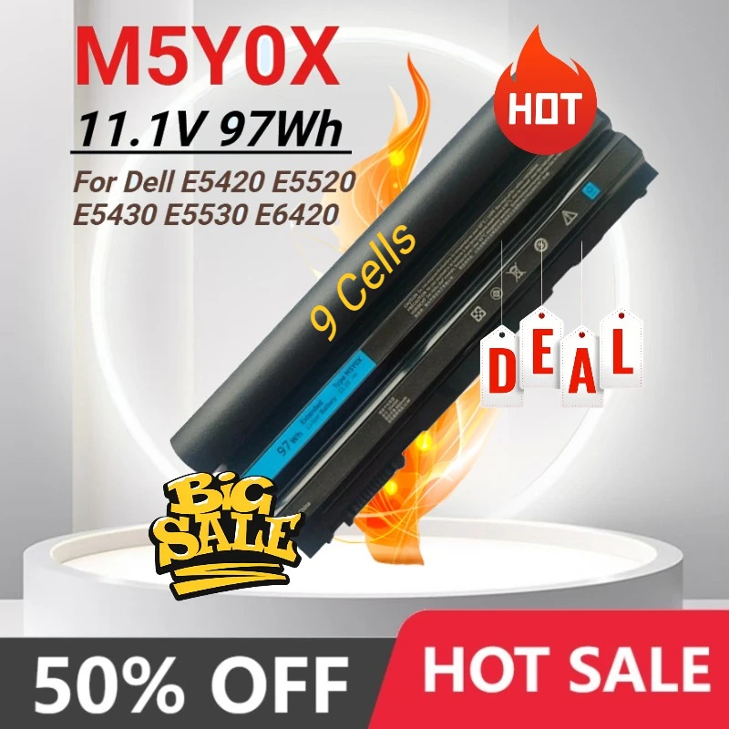 97WH M5Y0X Laptop Battery for Dell E5420 E5430 E6120 E5520 M5Y0X E5530 E6420 E6420 E6520 E6430 8858x 3560 T54F3 T54FJ 8P3YX
97WH M5Y0X Laptop Battery for Dell E5420 E5430 E6120 E5520 M5Y0X E5530 E6420 E6420 E6520 E6430 8858x 3560 T54F3 T54FJ 8P3YX