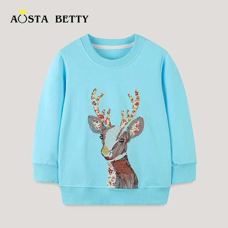 Autumn New Cotton Children's Hoodie Wholesale Moose Embroidered Round Neck Long Sleeve Pullover
Autumn New Cotton Children's Hoodie Wholesale Moose Embroidered Round Neck Long Sleeve Pullover
