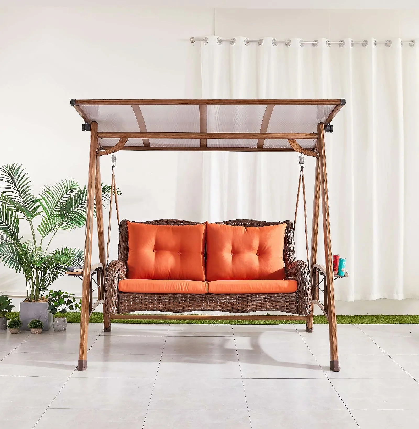 High Quality Cast Aluminum Swing Chair Garden 3 Seater Roof Outdoor Metal Patio Wrought Iron Patio Swings Bed
High Quality Cast Aluminum Swing Chair Garden 3 Seater Roof Outdoor Metal Patio Wrought Iron Patio Swings Bed