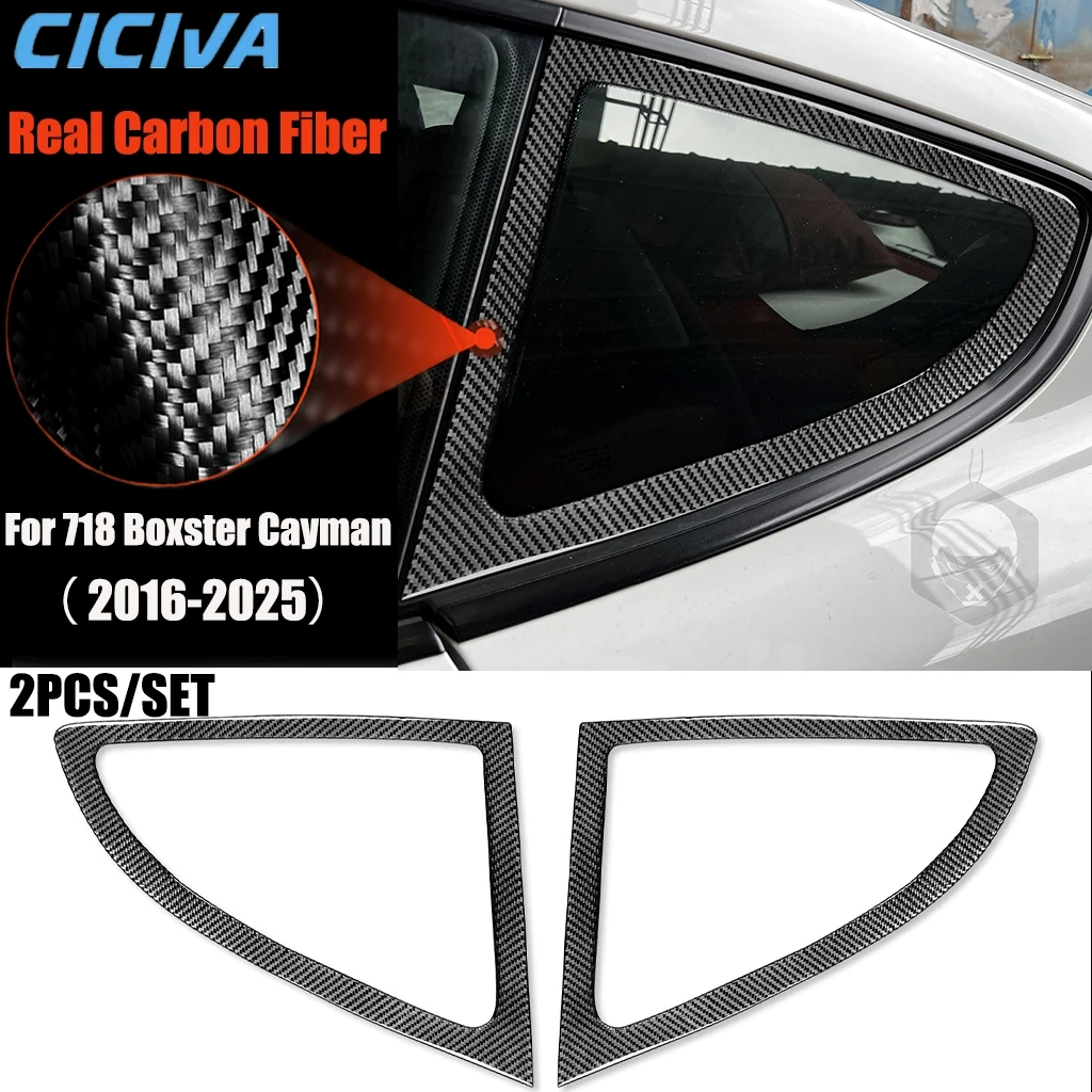 Carbon Fiber Car Accessories Rear Window Panel Modified Exterior Trim Cover Sticker For Porsche 718 982 Boxster Cayman 2016-2025
Carbon Fiber Car Accessories Rear Window Panel Modified Exterior Trim Cover Sticker For Porsche 718 982 Boxster Cayman 2016-2025