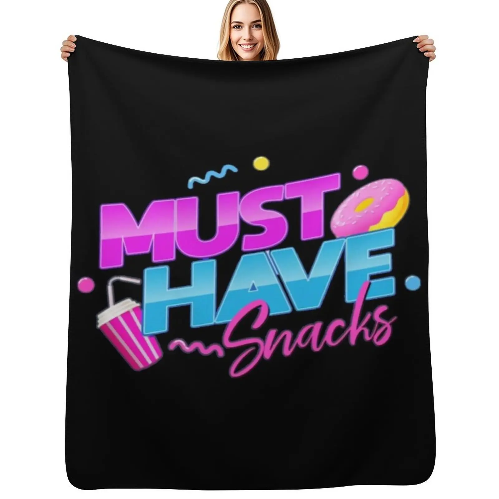 MHS Must Have Snacks Throw Blanket Soft Warm Blanket Gift for Grandparents
MHS Must Have Snacks Throw Blanket Soft Warm Blanket Gift for Grandparents
