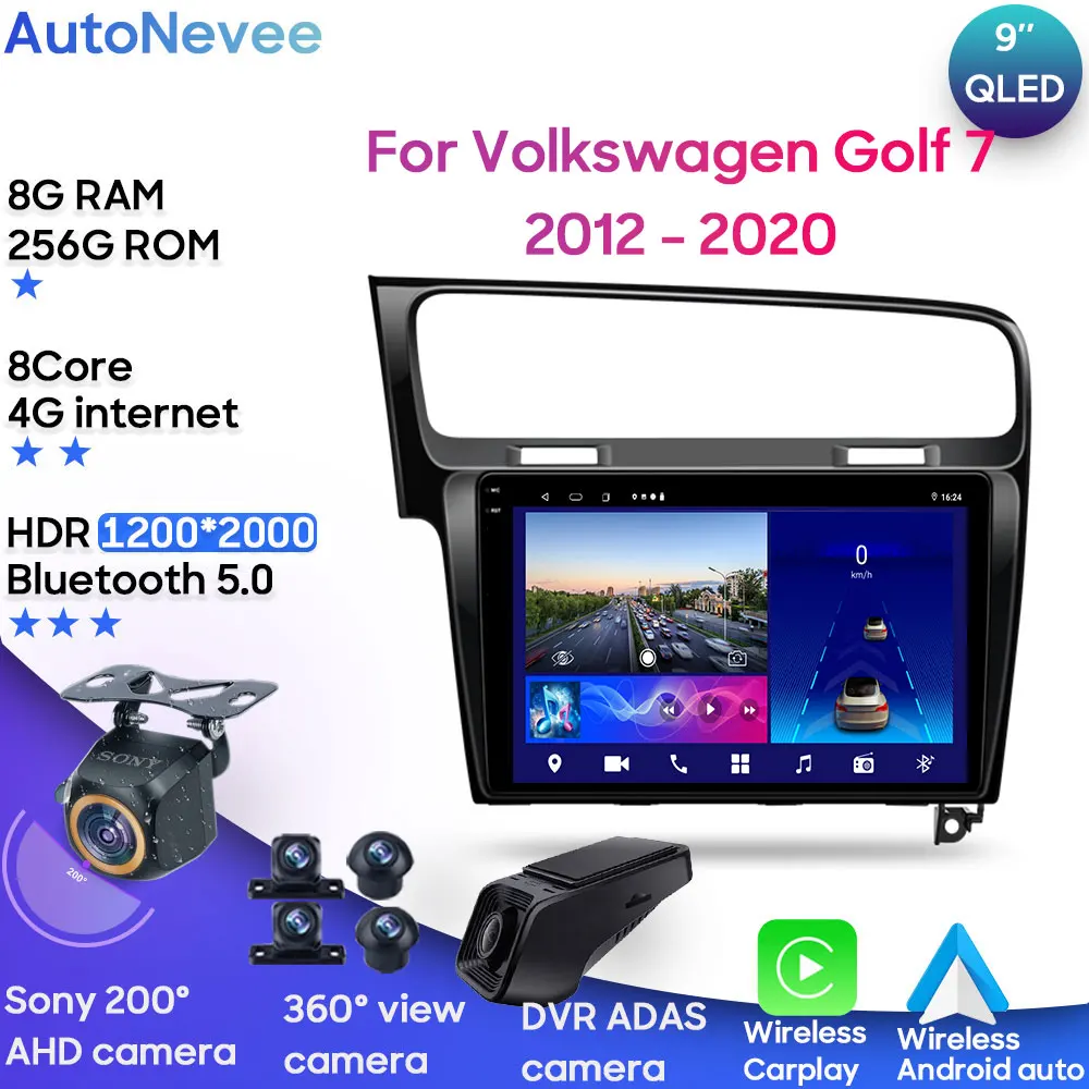 Android 13 Car Radio Player For Volkswagen Golf 7 2012 - 2020 Stereo Multimedia Head Unit GPS BT Carplay Android Auto No 2DIN
Android 13 Car Radio Player For Volkswagen Golf 7 2012 - 2020 Stereo Multimedia Head Unit GPS BT Carplay Android Auto No 2DIN