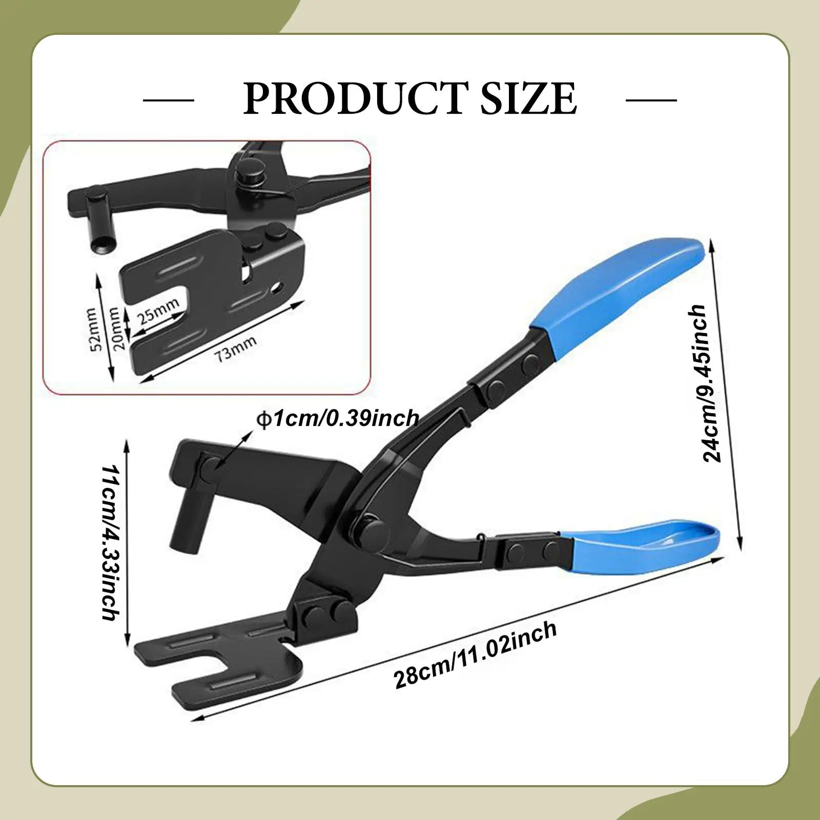 Universal Car Exhaust Hanger Pliers Heavy Duty Non Slip Hand Tool for Automotive Rubber Support Replacement
Universal Car Exhaust Hanger Pliers Heavy Duty Non Slip Hand Tool for Automotive Rubber Support Replacement