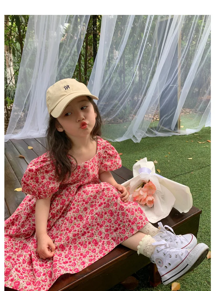 Girls' Skirt Floral Solid Color Square Neck Dress Sweet Princess 2026 Summer Outfit New Kids Cute Skirt
Girls' Skirt Floral Solid Color Square Neck Dress Sweet Princess 2026 Summer Outfit New Kids Cute Skirt