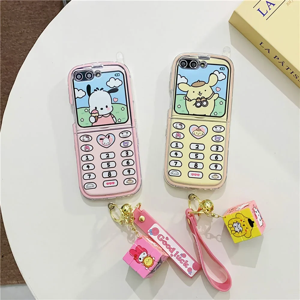 Kawaii Pochacco With Pendant Phone Case for Samsung Galaxy Z Flip 3 4 5 Z Flip 6 5G PC Hard Anti-fall Back Cover Transparent
Kawaii Pochacco With Pendant Phone Case for Samsung Galaxy Z Flip 3 4 5 Z Flip 6 5G PC Hard Anti-fall Back Cover Transparent