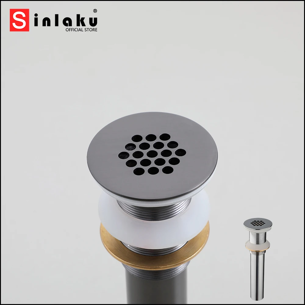 SINLAKU High Quality Bathtub Drain Filter Stopper Strainer Stainless Steel Drain Without Overflow Hole Bathroom Accessories
SINLAKU High Quality Bathtub Drain Filter Stopper Strainer Stainless Steel Drain Without Overflow Hole Bathroom Accessories