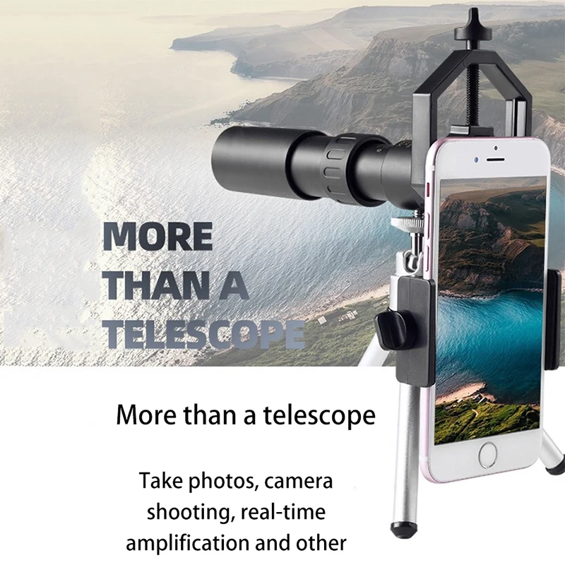 HD 4K Zoom Telescope 10-300x40 Portable Monocular BAK4 Prism High Magnification Long Range for Outdoor Hunting Camping
HD 4K Zoom Telescope 10-300x40 Portable Monocular BAK4 Prism High Magnification Long Range for Outdoor Hunting Camping