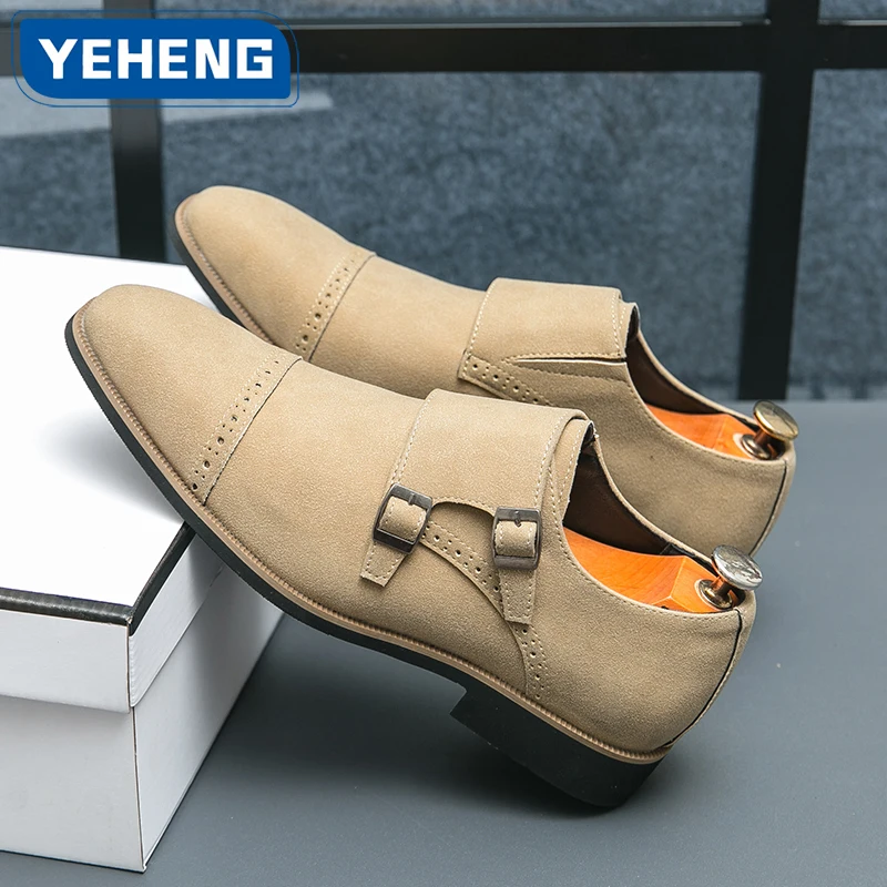 Дизайнерские мужские модельные туфли, кожаные монки с двойной пряжкой, мужские туфли с острым носком, классические мужские деловые формальные свадебные лоферы, туфли
Дизайнерские мужские модельные туфли, кожаные монки с двойной пряжкой, мужские туфли с острым носком, классические мужские деловые формальные свадебные лоферы, туфли