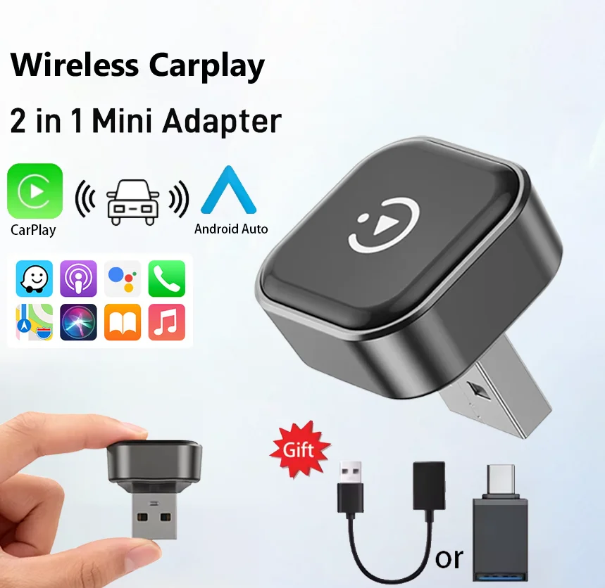 НОВЫЙ беспроводной адаптер Carplay Android Auto Wireless Smart Dongle 2 в 1 для автомобиля 99% OEM для iPhone и Android Заводские проводные автомобили
НОВЫЙ беспроводной адаптер Carplay Android Auto Wireless Smart Dongle 2 в 1 для автомобиля 99% OEM для iPhone и Android Заводские проводные автомобили