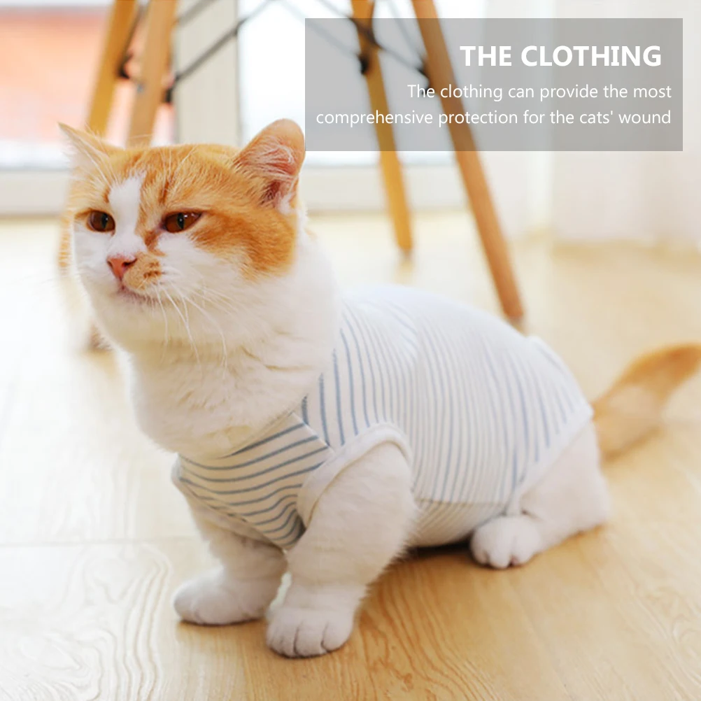 Cat Care Suits Recovery Shirt Blue Protector Post-operative Surgical Cats Wound Healing Anti-lick No Crotch Easy Wear Pet
Cat Care Suits Recovery Shirt Blue Protector Post-operative Surgical Cats Wound Healing Anti-lick No Crotch Easy Wear Pet