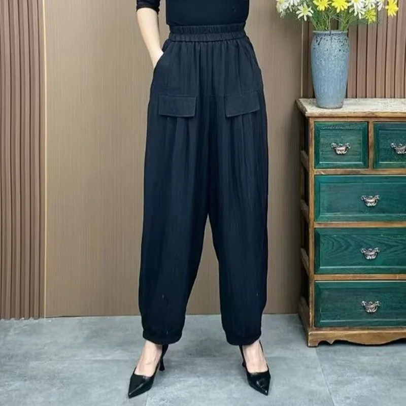 Women's Cotton Linen Pants Thin Summer Casual Loose Harem Pants Casual Vintage Commute High Waist Trousers
Women's Cotton Linen Pants Thin Summer Casual Loose Harem Pants Casual Vintage Commute High Waist Trousers