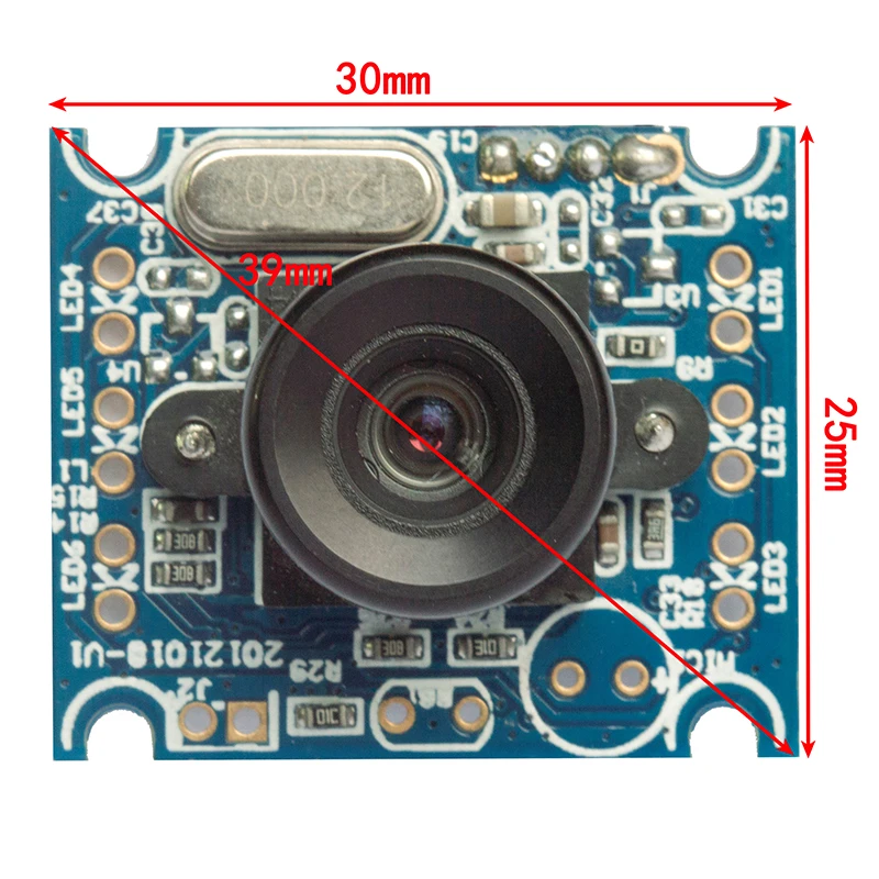NEW Mini 2mp Ff Fixed Focus Hd High Definition High Resolution 720p Micro Iris Recognition Camera Module