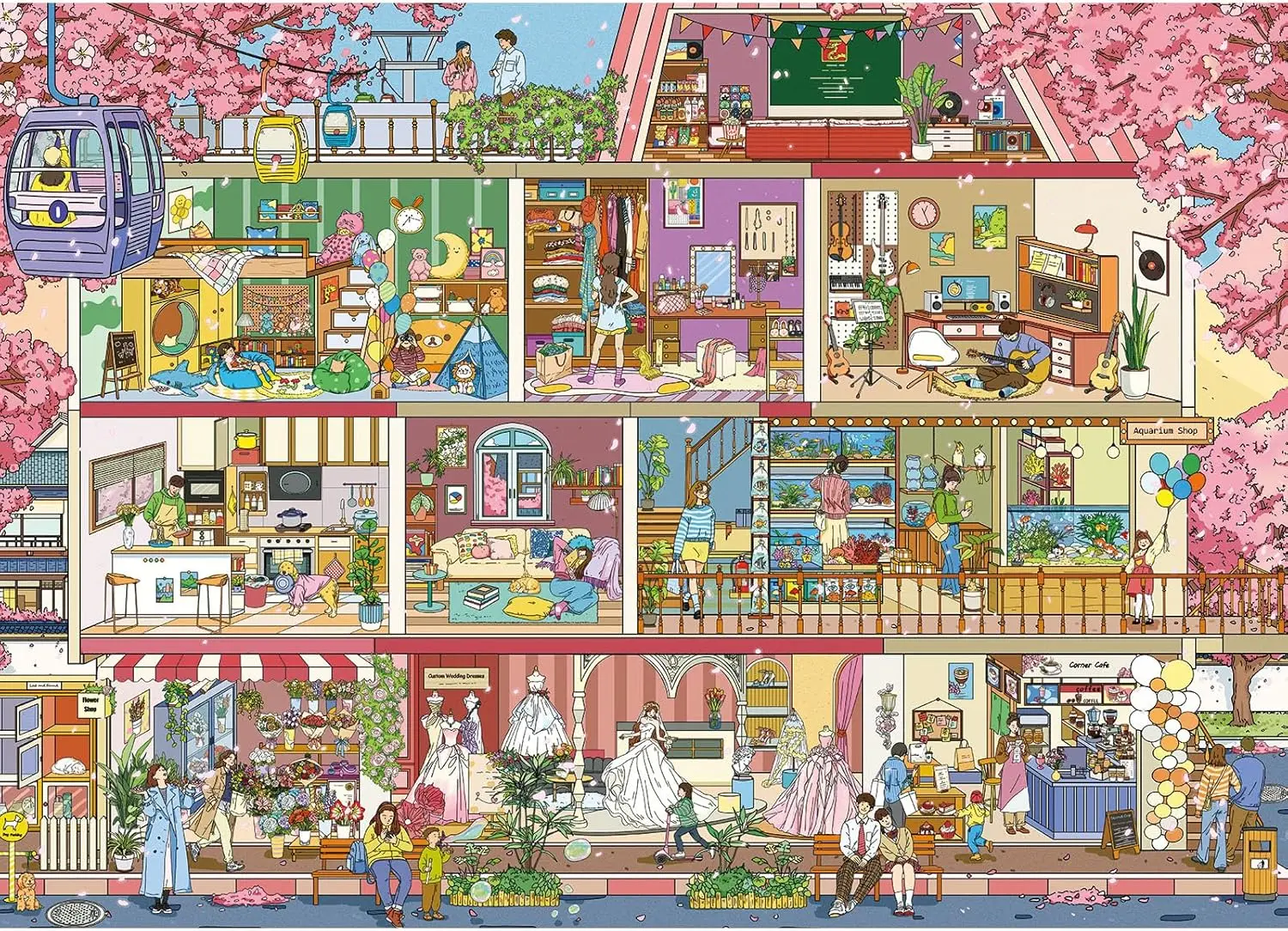 Sakura Town Street View 300 500 Piece Wooden Jigsaw Puzzle for Parent Child Activity Birthday Gift Challenging Leisure Game
Sakura Town Street View 300 500 Piece Wooden Jigsaw Puzzle for Parent Child Activity Birthday Gift Challenging Leisure Game
