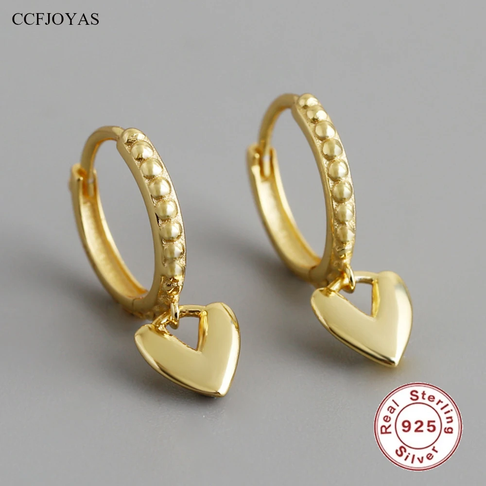 CCFJOYAS 925 Sterling Silver Peach Heart-shaped Drop Earrings for Women Korean INS Style Small Fresh love Earrings Fine Jewelry
CCFJOYAS 925 Sterling Silver Peach Heart-shaped Drop Earrings for Women Korean INS Style Small Fresh love Earrings Fine Jewelry