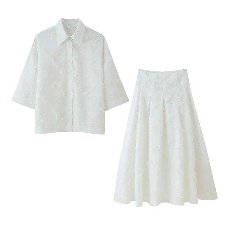 Two Piece Skirt Set Elegant Chic Tassel Skirt Women's Buttons Top Midi Skirt Summer Fashion Romantic Vacation Mujer Skirt Set
Two Piece Skirt Set Elegant Chic Tassel Skirt Women's Buttons Top Midi Skirt Summer Fashion Romantic Vacation Mujer Skirt Set