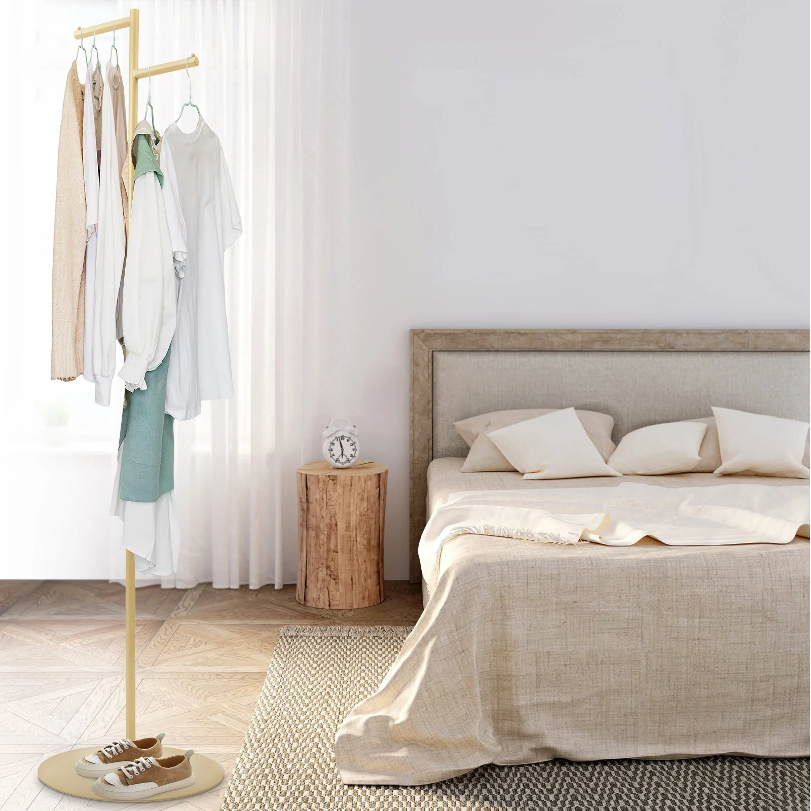 2-Hook Coat Tree Rack Metal Hat Bag Hanger Stand With Round /Triangle Base Gold Bedroom Clothing Retail Store Display Organzier
2-Hook Coat Tree Rack Metal Hat Bag Hanger Stand With Round /Triangle Base Gold Bedroom Clothing Retail Store Display Organzier