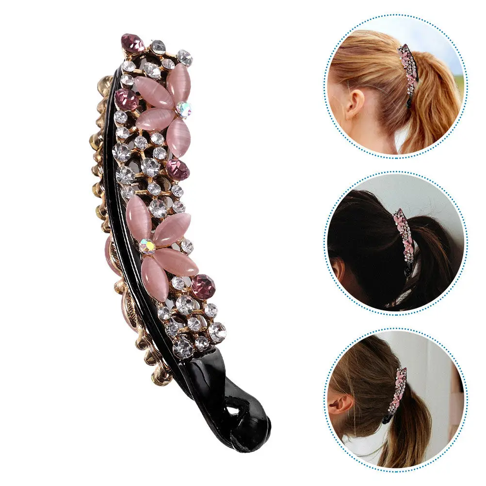 2Pcs Rhinestone Banana Clips for Women Inlay Hair Clamps Lightweight Alloy Styling Clips for Thick Fine Curly
2Pcs Rhinestone Banana Clips for Women Inlay Hair Clamps Lightweight Alloy Styling Clips for Thick Fine Curly