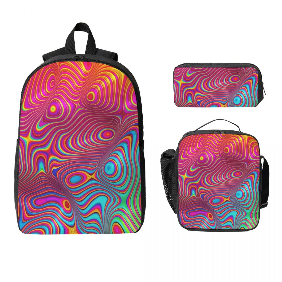 Colorful Groovy Trippy Vibrant Spiral Backpack BookBag School Bag Computer Shoulder Bags 3ps Insulated Lunch Bag Pencil Case
Colorful Groovy Trippy Vibrant Spiral Backpack BookBag School Bag Computer Shoulder Bags 3ps Insulated Lunch Bag Pencil Case