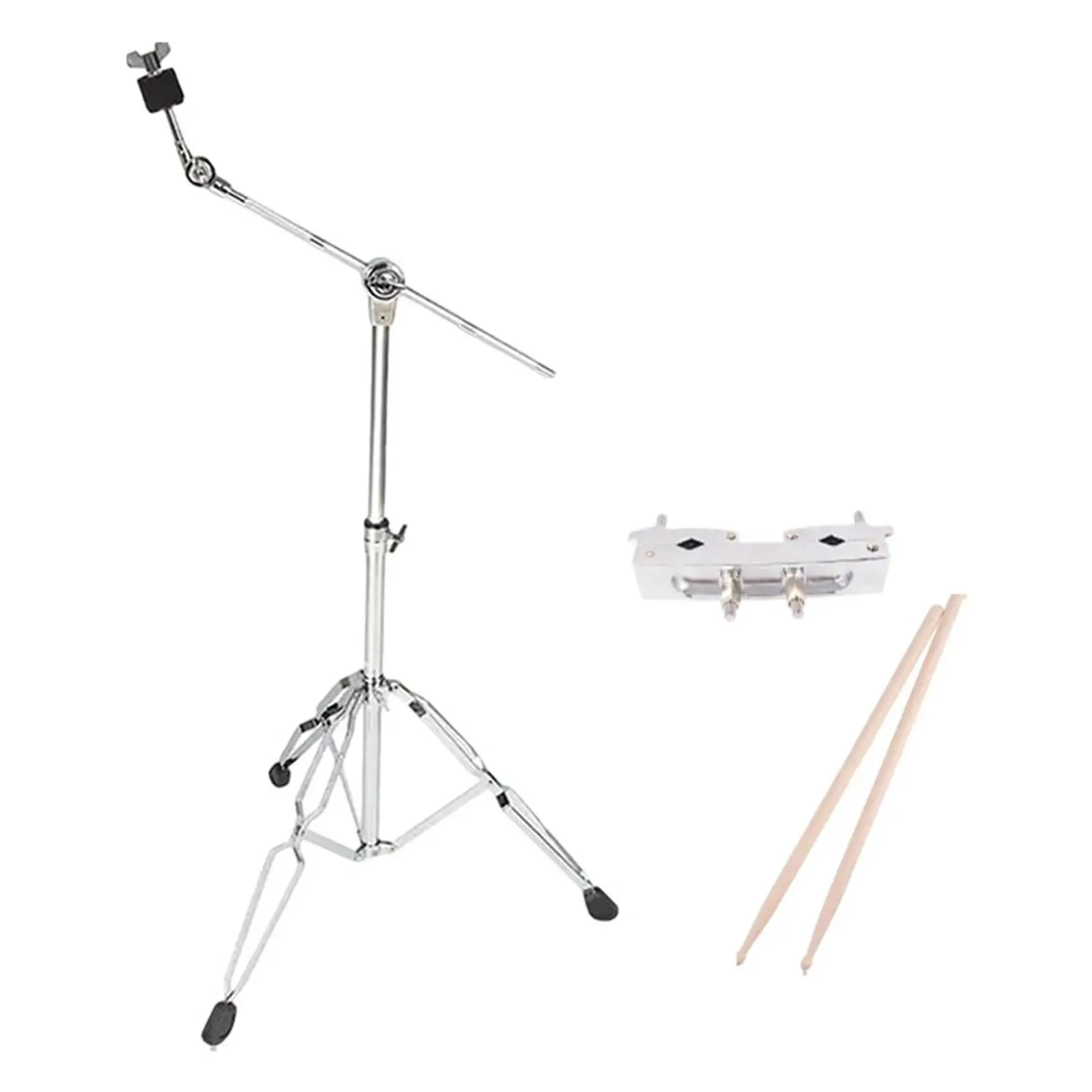 Cymbal Stand Instrument Holder Tripod Adjustable Height Triangle Bracket with Drumstick for Studio Stage Practice Performance
Cymbal Stand Instrument Holder Tripod Adjustable Height Triangle Bracket with Drumstick for Studio Stage Practice Performance