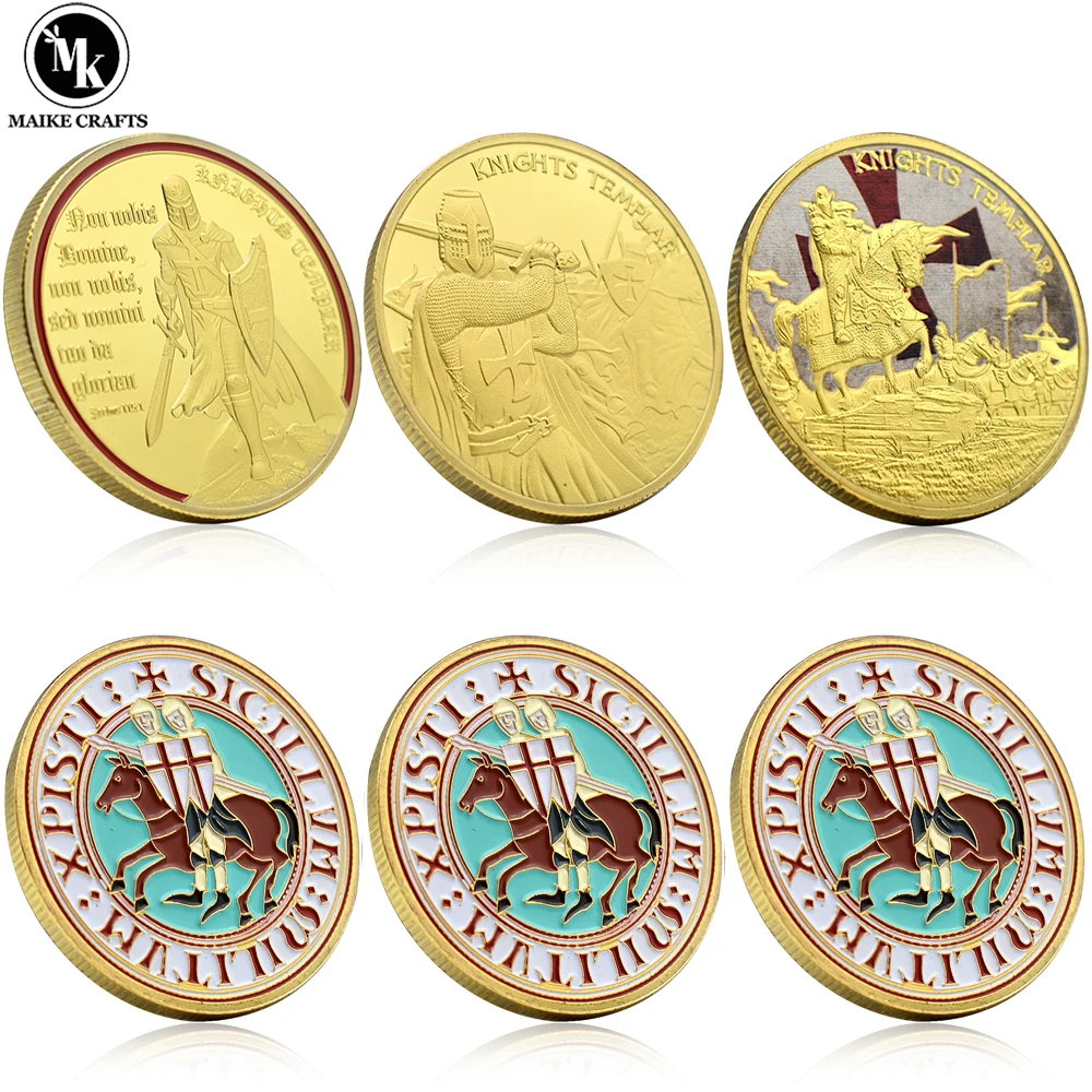 3 Pcs/set Knights Templar Gold Coin European Knights Metal Commemorative Coin Collection Gift
3 Pcs/set Knights Templar Gold Coin European Knights Metal Commemorative Coin Collection Gift