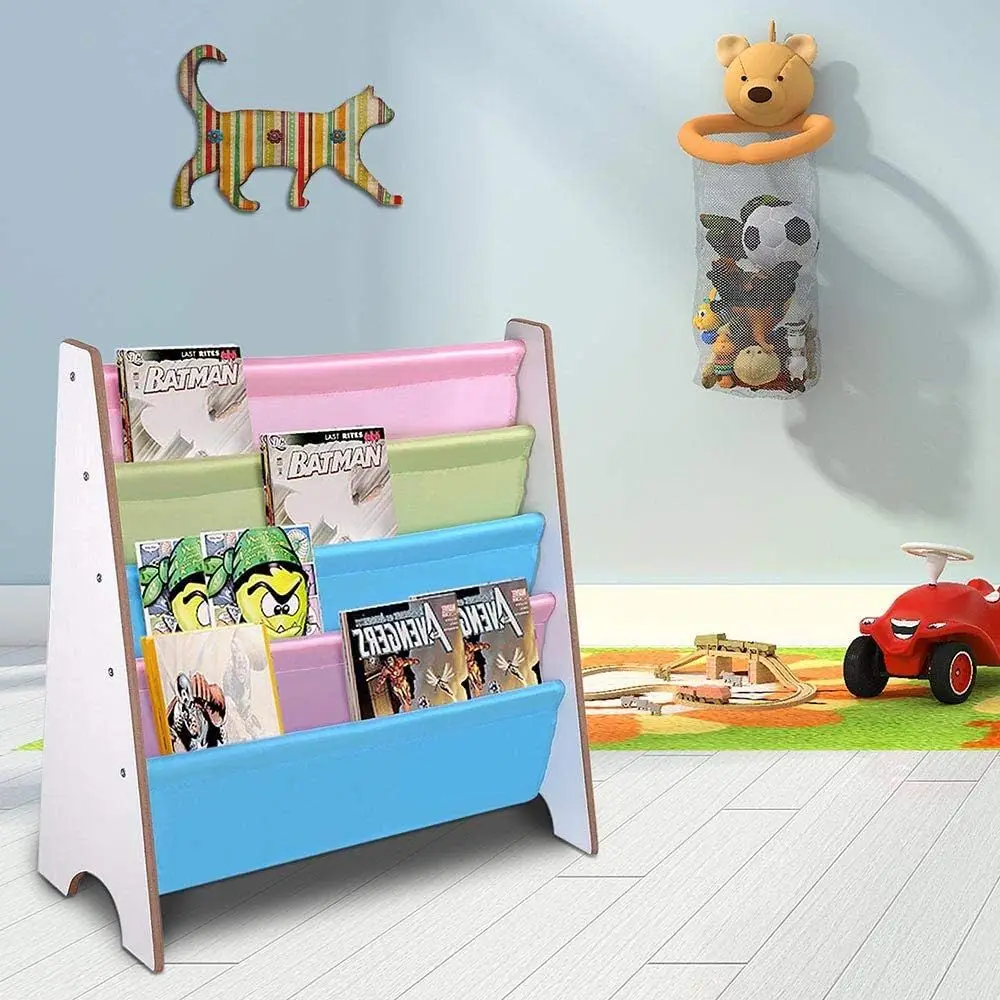 Wood Kids Book Shel Sling Storage Rack Organizer Bookcase Display Holder White
Wood Kids Book Shel Sling Storage Rack Organizer Bookcase Display Holder White