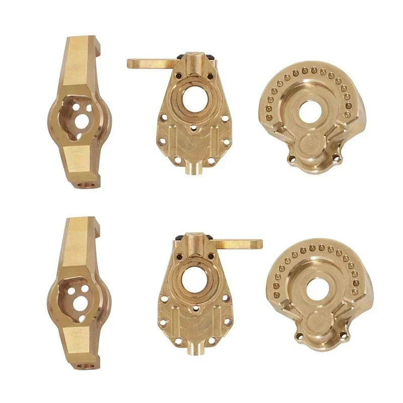1 Set Brass Steering Knuckle & Hub Carrier & Knuckle Portal Cover Counterweight for 1/10 RC Crawler Trxs TRX4
1 Set Brass Steering Knuckle & Hub Carrier & Knuckle Portal Cover Counterweight for 1/10 RC Crawler Trxs TRX4