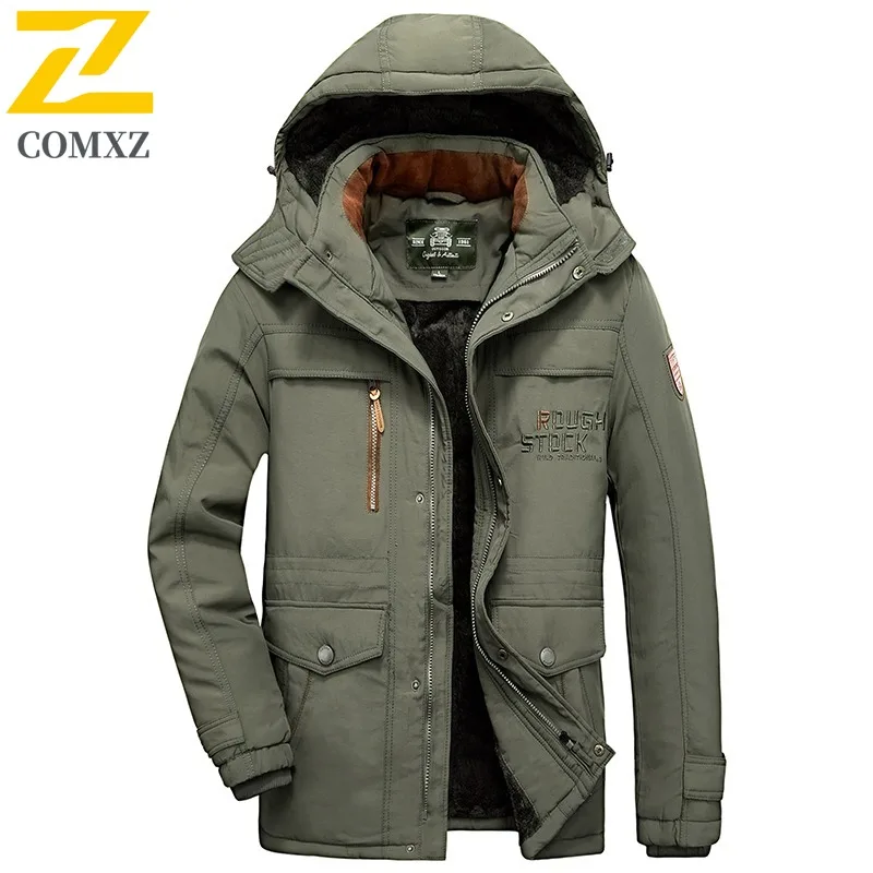 Men's Winter Thickened Workwear Cotton Jacket American style Fleece-Lined Hooded Parka Windproof Casual Overcoat Fit Camping
Men's Winter Thickened Workwear Cotton Jacket American style Fleece-Lined Hooded Parka Windproof Casual Overcoat Fit Camping