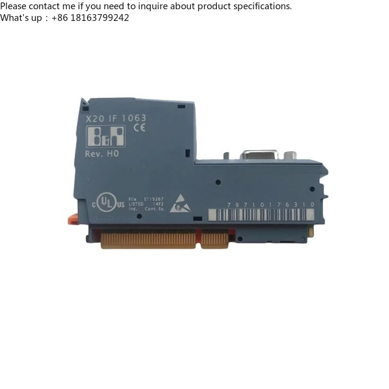 Модуль коммуникационного интерфейса PLC X20IF1063 для систем промышленной автоматизации, питание 24В DC
Модуль коммуникационного интерфейса PLC X20IF1063 для систем промышленной автоматизации, питание 24В DC