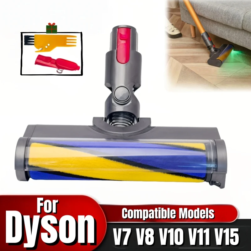 Soft Roller Floor Brush for Dyson V7 V8 V10 V11 V15vacuum cleaner, LED Dust Detection Vacuum Replacement Parts for Home Cleaning
Soft Roller Floor Brush for Dyson V7 V8 V10 V11 V15vacuum cleaner, LED Dust Detection Vacuum Replacement Parts for Home Cleaning