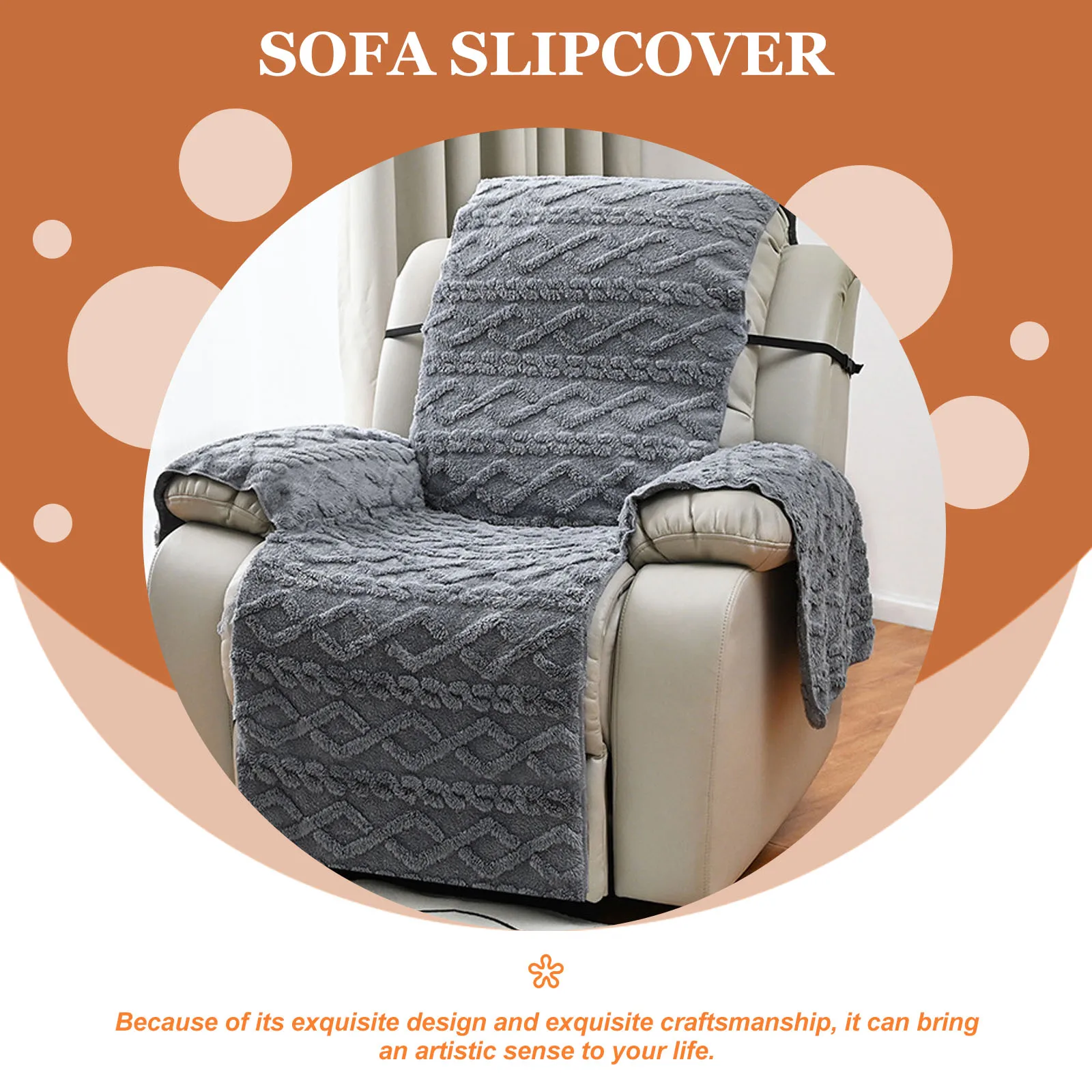 1pc Soft Sofa Slipcover Reusable Couch Cover Protector Armchair Recliner Chair Cover Yarn Carpet Decorative Blanket
1pc Soft Sofa Slipcover Reusable Couch Cover Protector Armchair Recliner Chair Cover Yarn Carpet Decorative Blanket