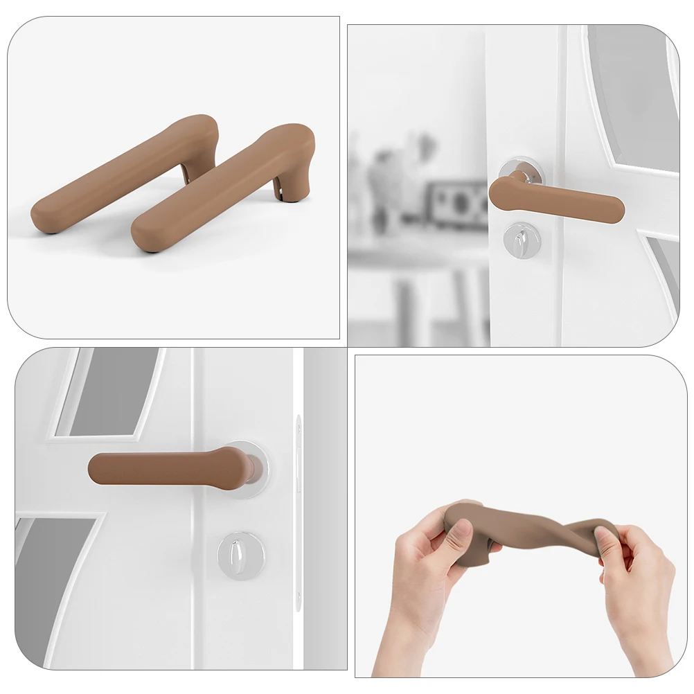 Silicone Door Handle Cover Child Safety Protector Elastic Collision Proof Long Handles Suitable Inner Diameter Reduces Noise
Silicone Door Handle Cover Child Safety Protector Elastic Collision Proof Long Handles Suitable Inner Diameter Reduces Noise