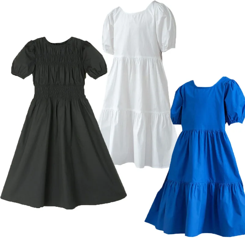 Girls Midi Dresses New 2025 Summer Blue Black White Dress Girl Big Girls Party Dresses Cotton School Child Clothes Short Sleeve
Girls Midi Dresses New 2025 Summer Blue Black White Dress Girl Big Girls Party Dresses Cotton School Child Clothes Short Sleeve