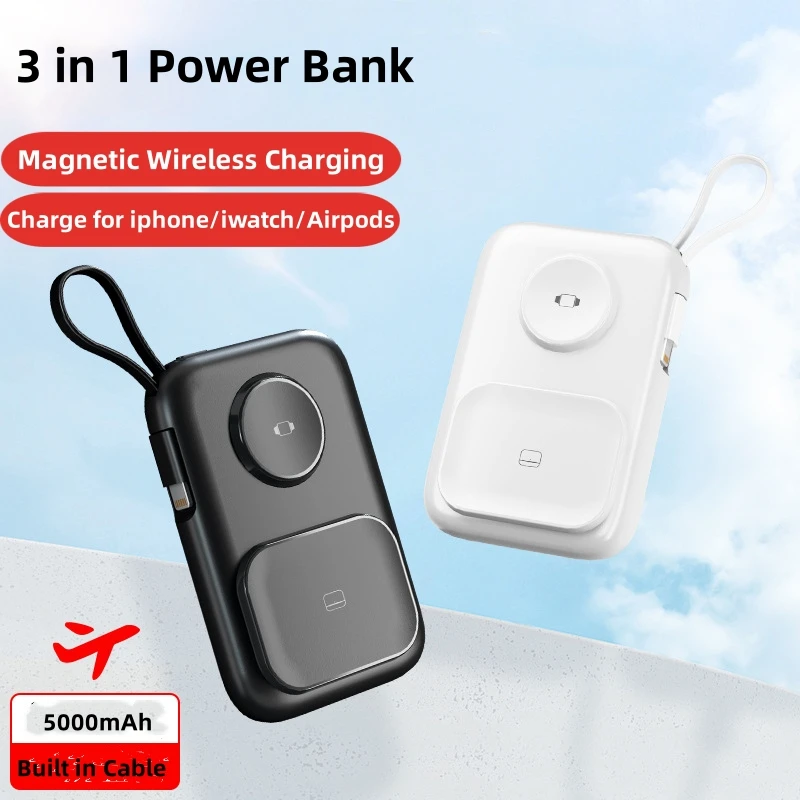 5000mAh Magsafe Power Bank Magnetic Wireless Charger for iWatch Apple 8 7 6 for iPhone 14 Xiaomi Huawei Powerbank Spare Battery
5000mAh Magsafe Power Bank Magnetic Wireless Charger for iWatch Apple 8 7 6 for iPhone 14 Xiaomi Huawei Powerbank Spare Battery