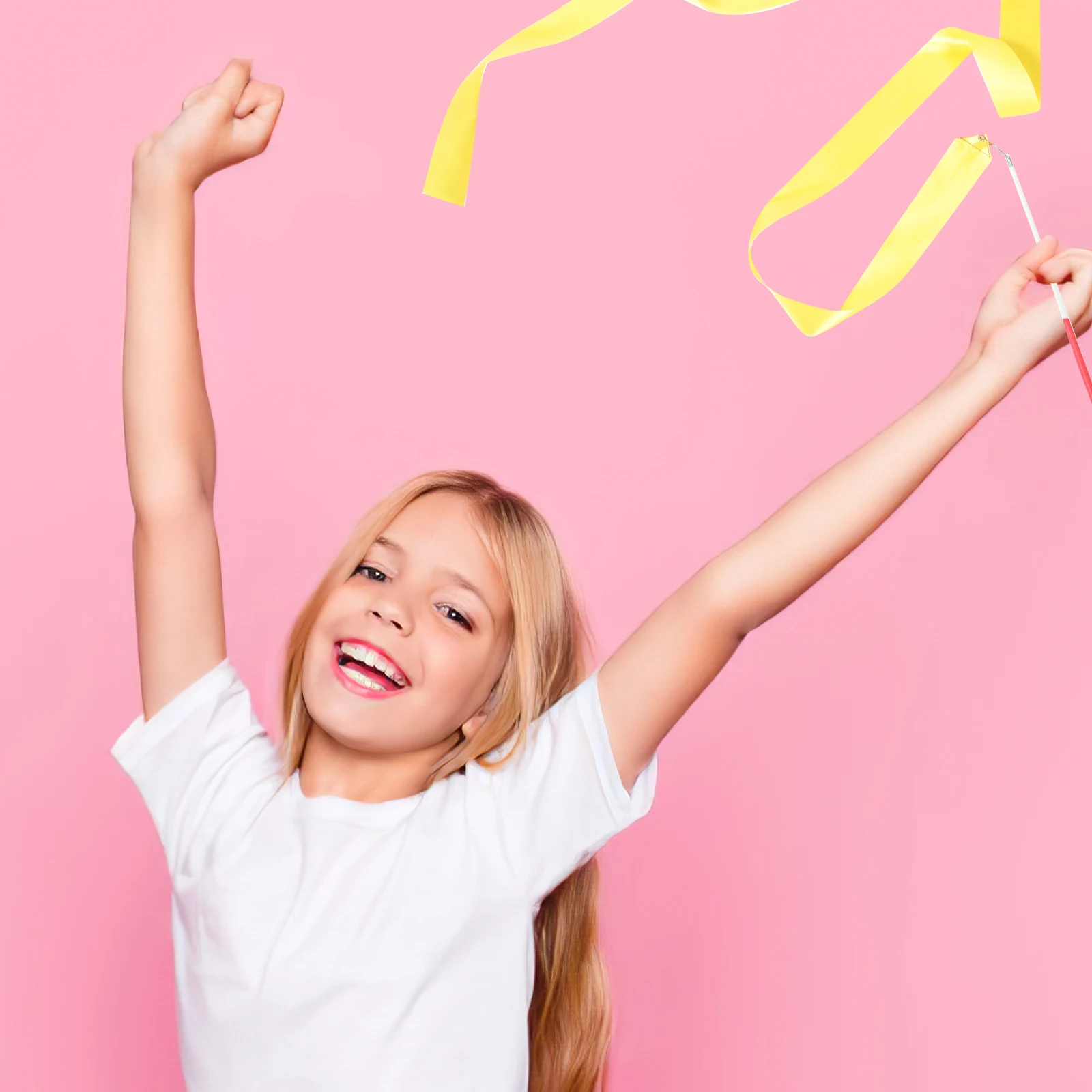 6Pcs Gymnastics Ribbon Sticks Dancing Ribbons for Toddlers 3-5 Play Scarves Rhythmic Gym Equipment Lightweight Flowing Design
6Pcs Gymnastics Ribbon Sticks Dancing Ribbons for Toddlers 3-5 Play Scarves Rhythmic Gym Equipment Lightweight Flowing Design