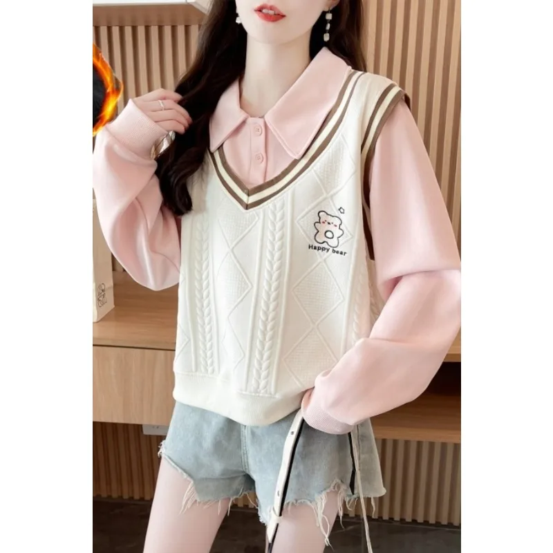 Short Sweatshirt for Women Autumn and Winter Long-sleeved Loose Hooded Top Autumn and Winter Thickened Versatile Coat for Women
Short Sweatshirt for Women Autumn and Winter Long-sleeved Loose Hooded Top Autumn and Winter Thickened Versatile Coat for Women