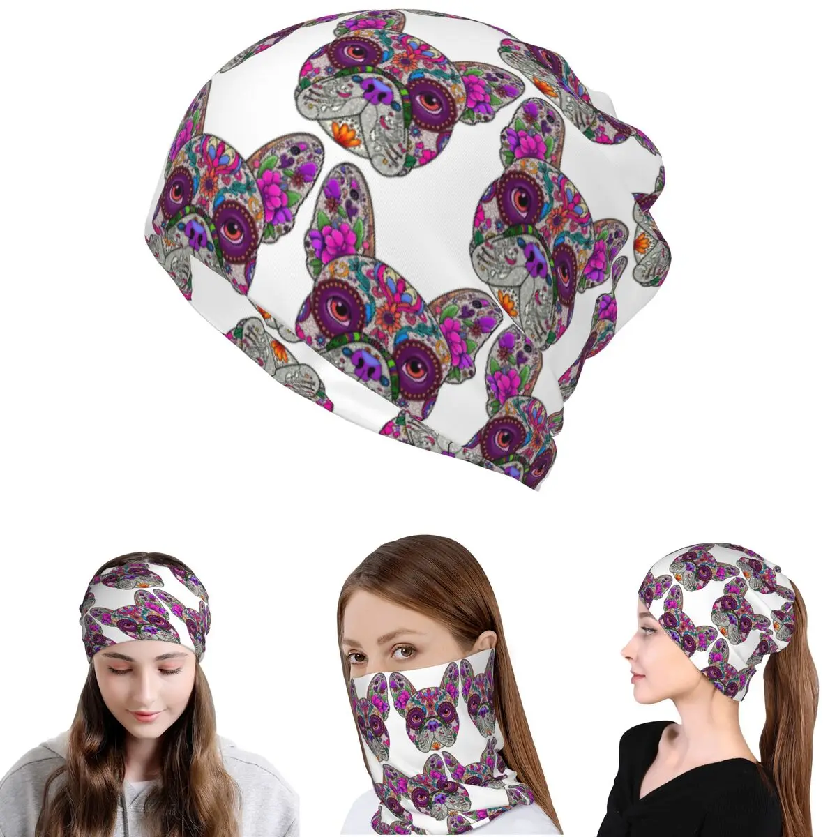 Mexican Day Of The Dead Dog Frenchie Bandana Neck Cover Mask Scarf Warm Balaclava Beanies Hat Unisex Adult Washable
Mexican Day Of The Dead Dog Frenchie Bandana Neck Cover Mask Scarf Warm Balaclava Beanies Hat Unisex Adult Washable