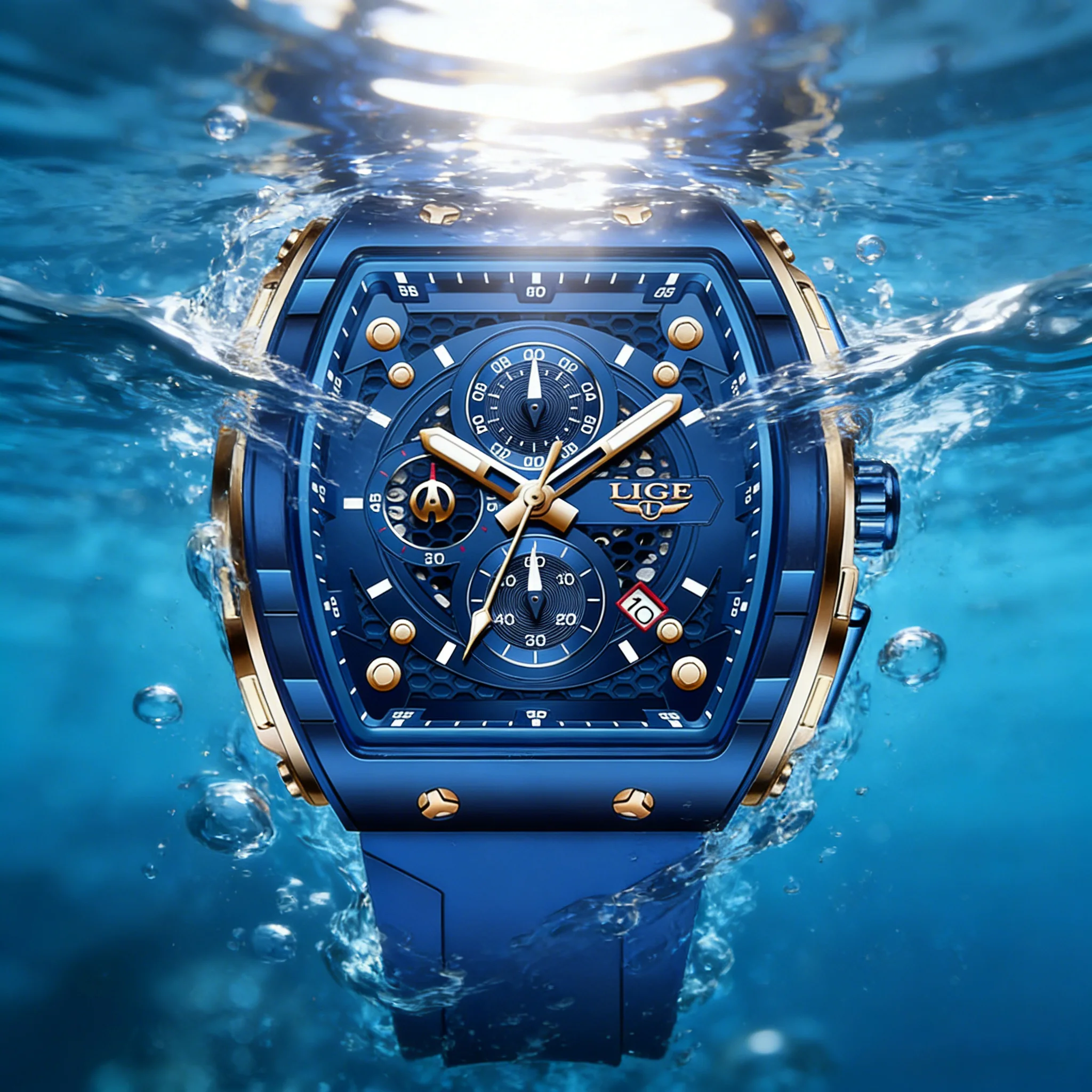 LIGE Top Brand Men's Watches Luxury Square Quartz Wristwatch Waterproof Luminous Chronograph Watch for Men Date Clock
LIGE Top Brand Men's Watches Luxury Square Quartz Wristwatch Waterproof Luminous Chronograph Watch for Men Date Clock