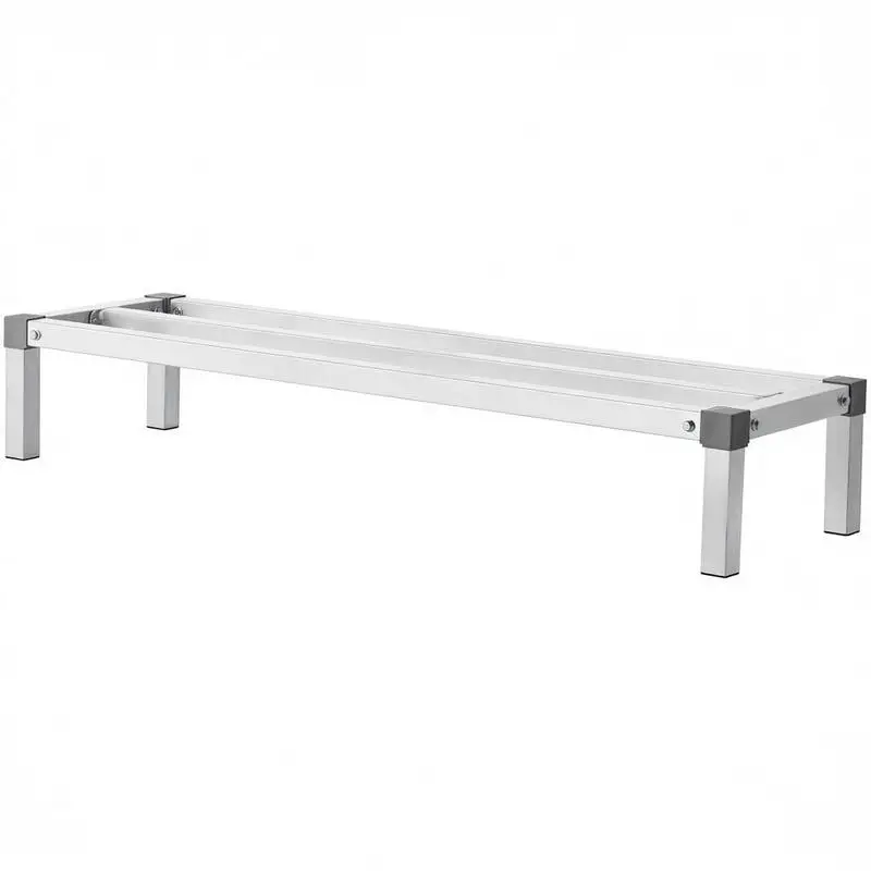 Aluminum storage rack, 48 x 14 inch commercial floor shelf for food, 8 inches above the floor, 1000 lbs load capacity, fully welded aluminum storage rack, for storage in restaurants, kitchens, garages and vehicles
Aluminum storage rack, 48 x 14 inch commercial floor shelf for food, 8 inches above the floor, 1000 lbs load capacity, fully welded aluminum storage rack, for storage in restaurants, kitchens, garages and vehicles