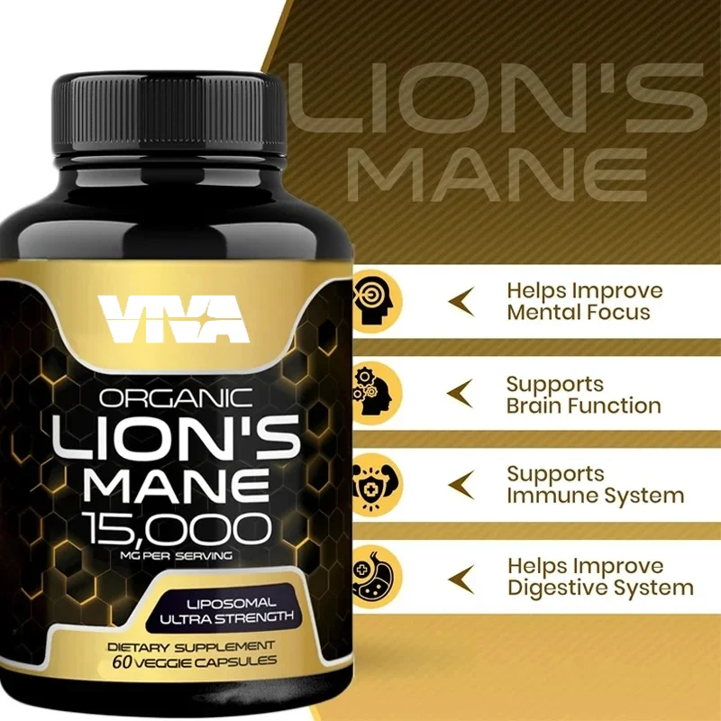Lions Mane Lion Mane Mushroom Capsules Supplement - 60 таблеток - Грибовая добавка для памяти и фокусировки в мозге
Lions Mane Lion Mane Mushroom Capsules Supplement - 60 таблеток - Грибовая добавка для памяти и фокусировки в мозге