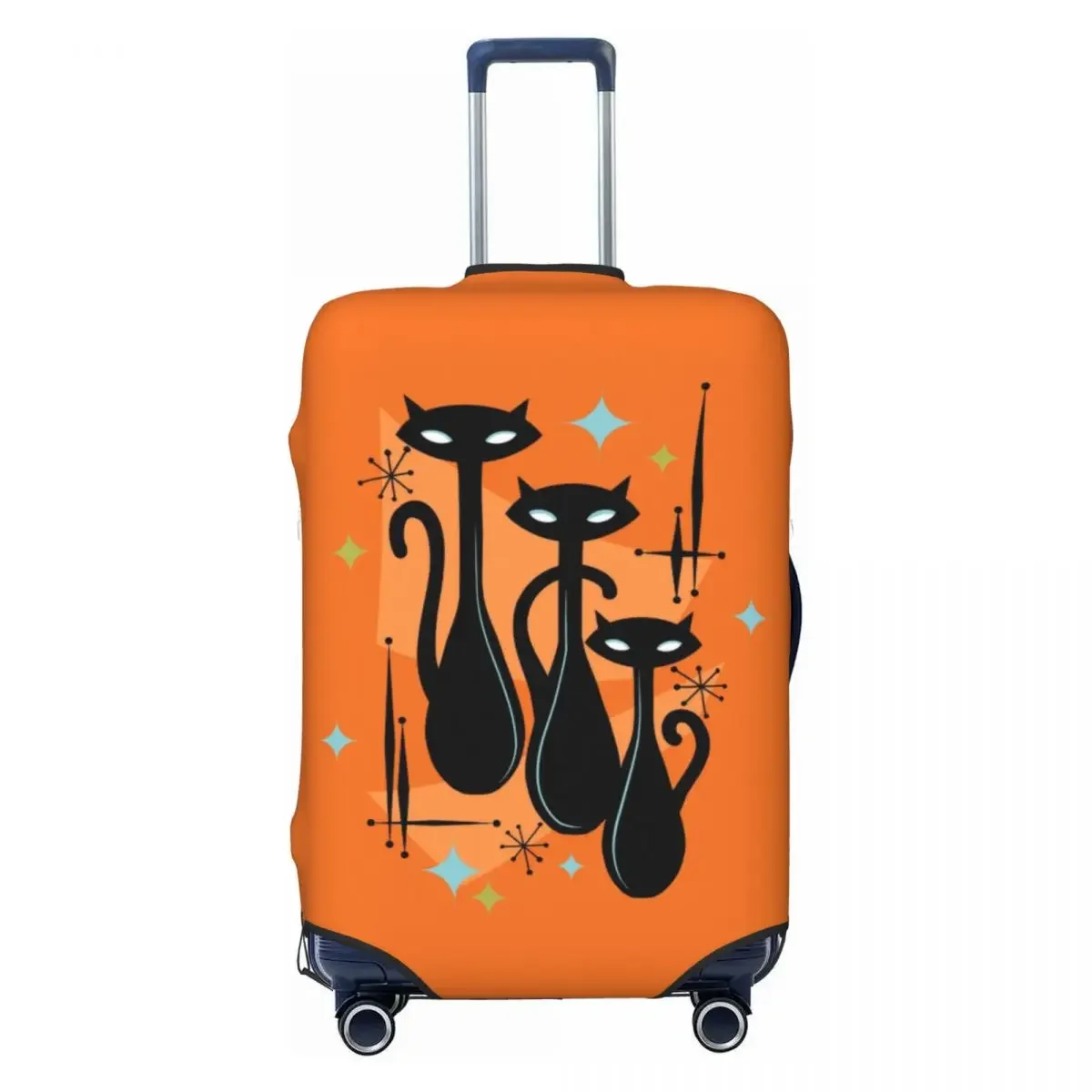 Custom Vintage Style Atomic Black Cat Luggage Cover Elastic Cartoon Kitten Travel Suitcase Protective Covers Suit For 18-32 inch
Custom Vintage Style Atomic Black Cat Luggage Cover Elastic Cartoon Kitten Travel Suitcase Protective Covers Suit For 18-32 inch