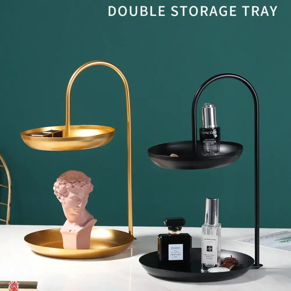 Creative Decorative Bracelet Storage Home Tray Iron Circular Desktop Double-layer Storage Rack Cosmetics Trays Earrings Bedroom
Creative Decorative Bracelet Storage Home Tray Iron Circular Desktop Double-layer Storage Rack Cosmetics Trays Earrings Bedroom