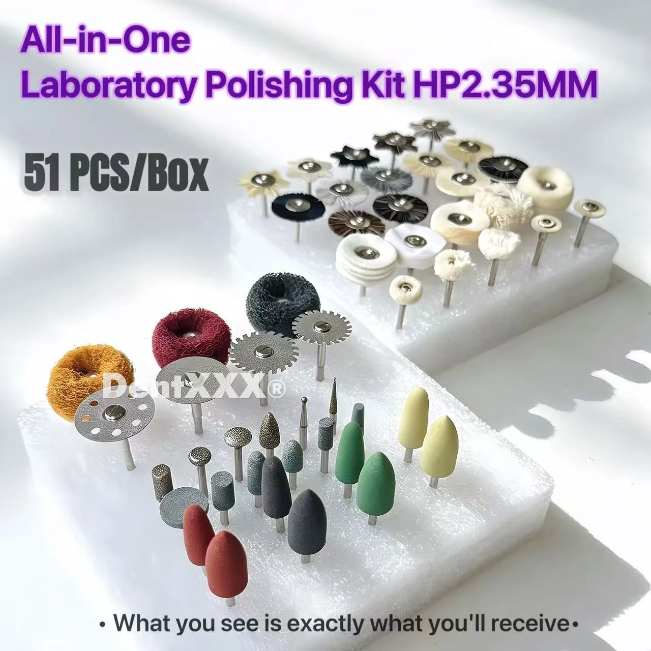 51PCS Multi-Function Laboratory Polishing Kit Grinding Heads Wheels Brushes Set For Finishing Tools
51PCS Multi-Function Laboratory Polishing Kit Grinding Heads Wheels Brushes Set For Finishing Tools