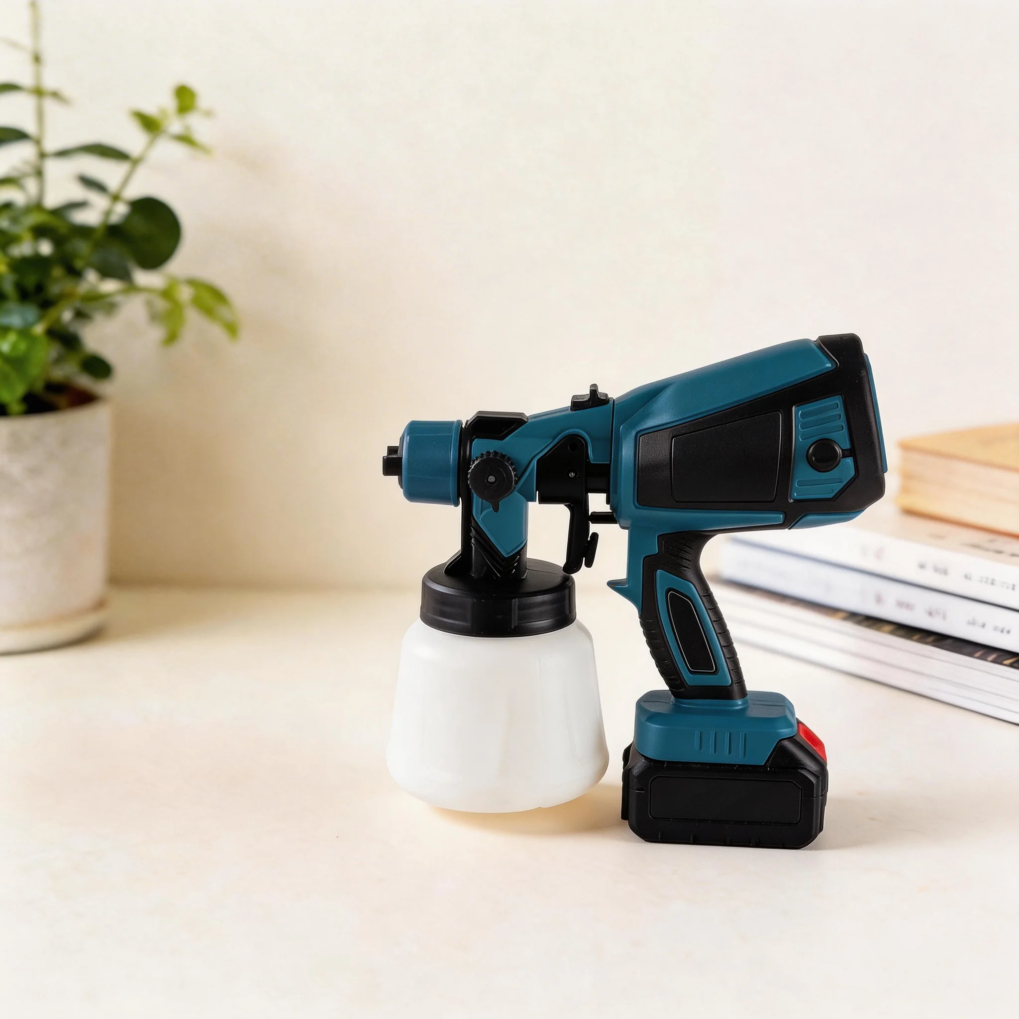 20V Brushless Cordless HVLP Paint Spray Gun 1000ML Anti-Drip Rechargeable for Furniture Auto Home DIY Spraying
20V Brushless Cordless HVLP Paint Spray Gun 1000ML Anti-Drip Rechargeable for Furniture Auto Home DIY Spraying
