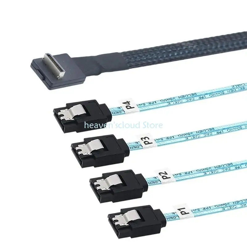 Y88B 90 Degree PCIe OCuLink SFF 8611 4i to 4X 7P Splitter Adapter Cable Fast Speed
Y88B 90 Degree PCIe OCuLink SFF 8611 4i to 4X 7P Splitter Adapter Cable Fast Speed