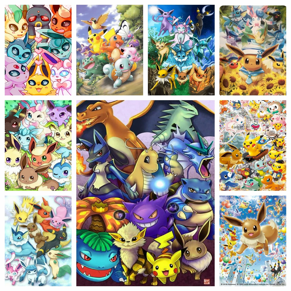 Милый Покемон японского аниме 5D DIY комплект алмазной живописи крест вышитый Пикачу ручная работа вышитая мозаика искусство подарки для детей
Милый Покемон японского аниме 5D DIY комплект алмазной живописи крест вышитый Пикачу ручная работа вышитая мозаика искусство подарки для детей